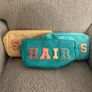 Colorful Lettered Pouches